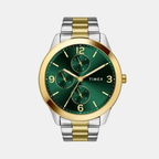 Timex Round Green Multi-Function watch