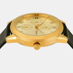 Trendline Men Quartz Champagne Dial Multi-Function Leather Watch TWEG18526