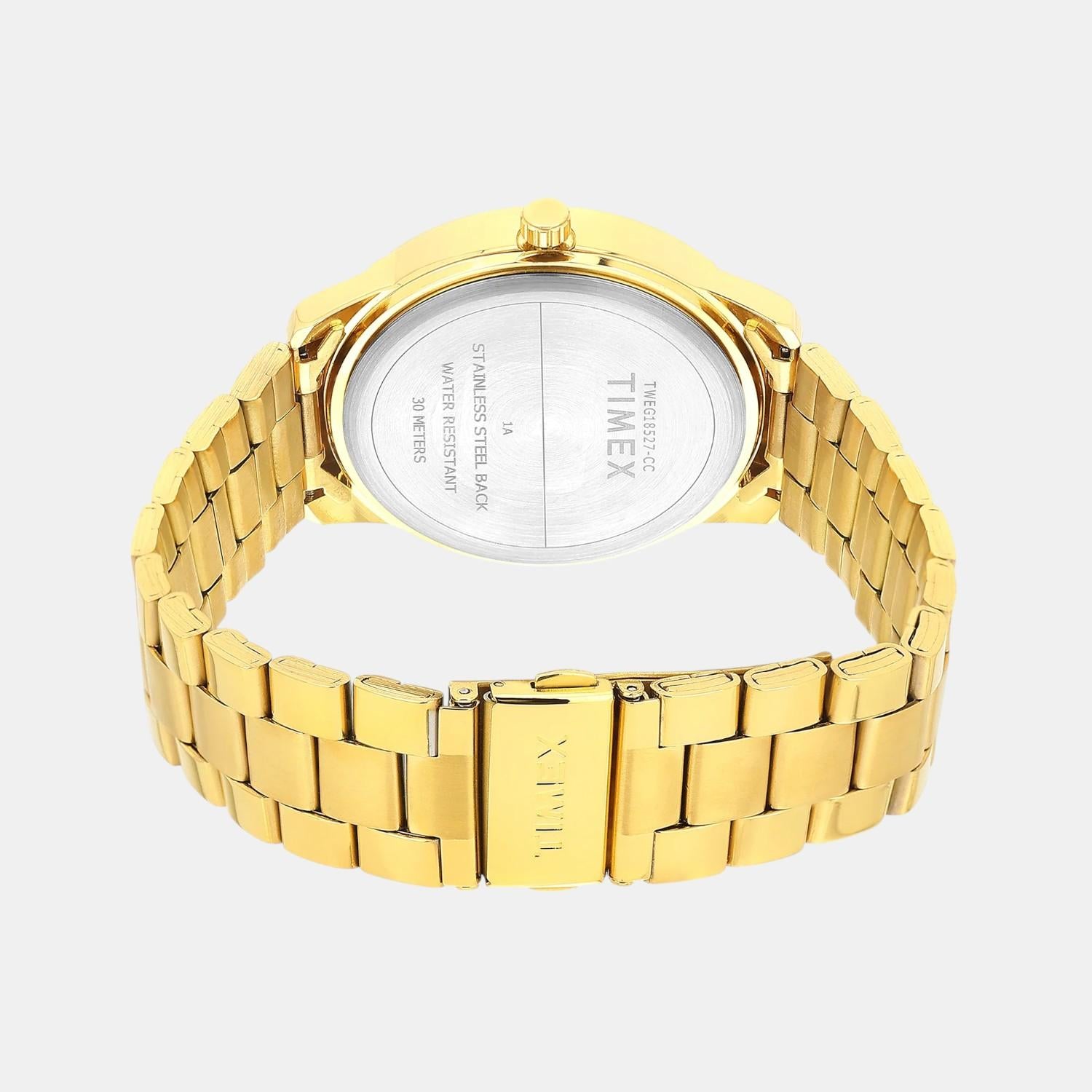 Fashion Men Quartz Green Dial Multi-Function Stainless Steel Watch TWEG18527