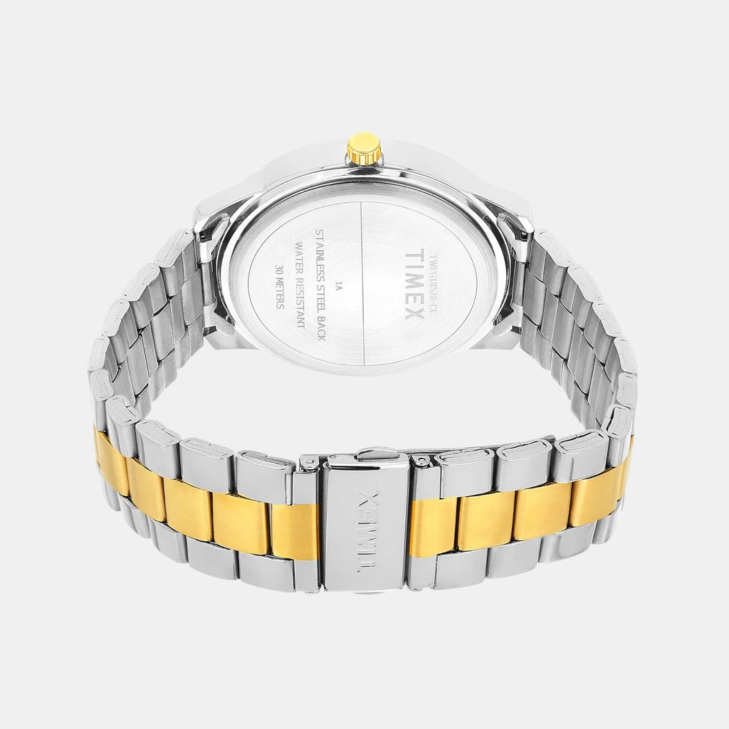 Fashion Men Quartz Silver Dial Multi-Function Stainless Steel Watch TWEG18528