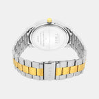 Fashion Men Quartz Silver Dial Multi-Function Stainless Steel Watch TWEG18528