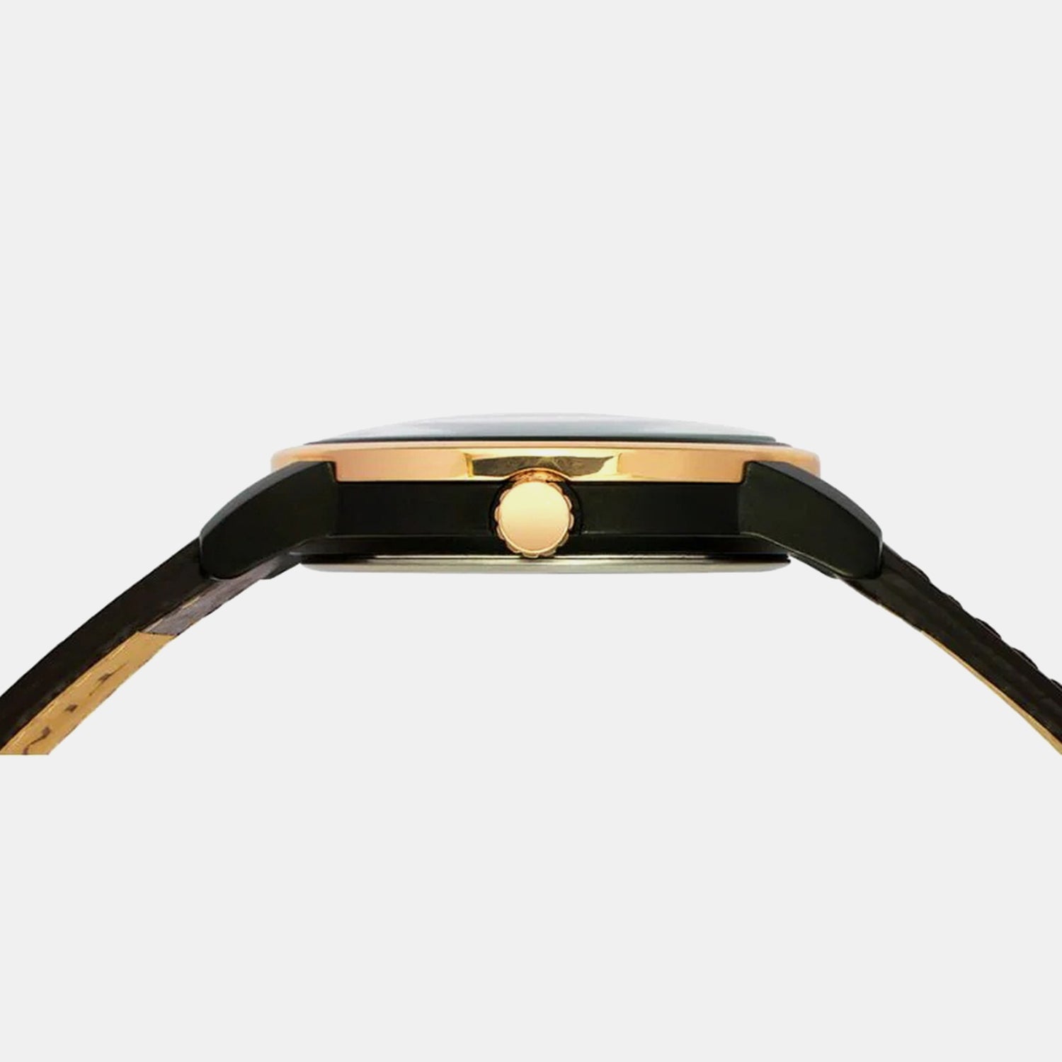 Fashion Men Quartz Brown Dial Multi-Function Leather Watch TWEG18903