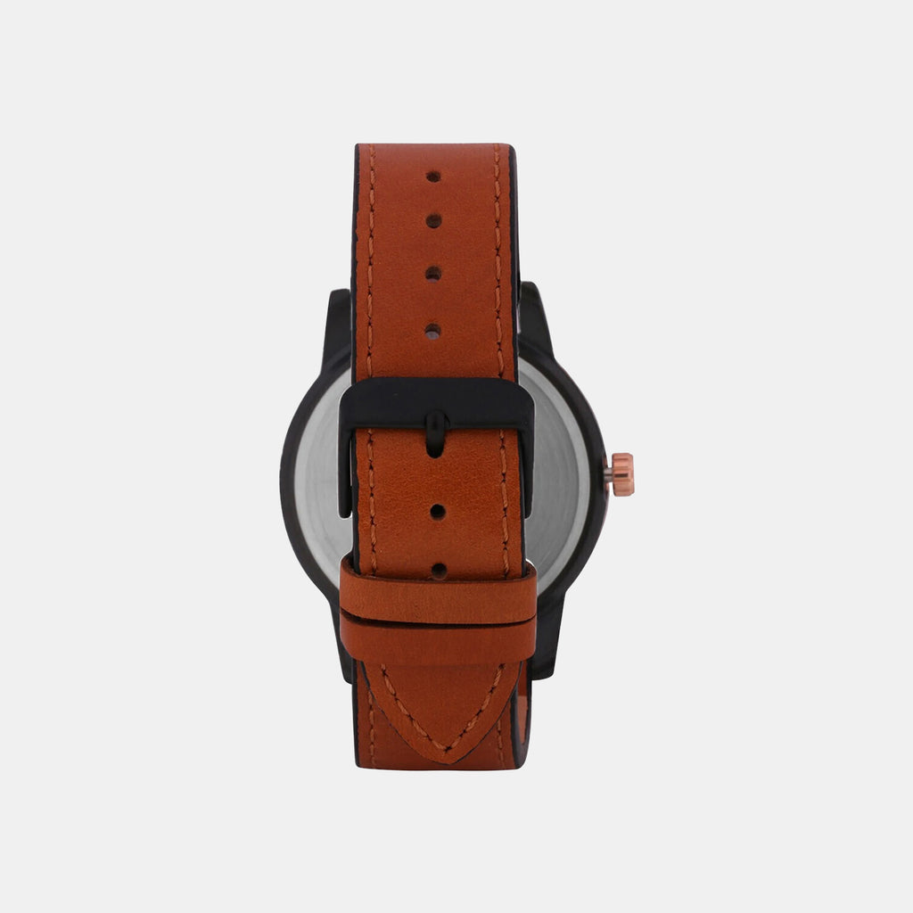 Trendline Men Quartz Blue Dial Multi-Function Leather Watch TWEG18904