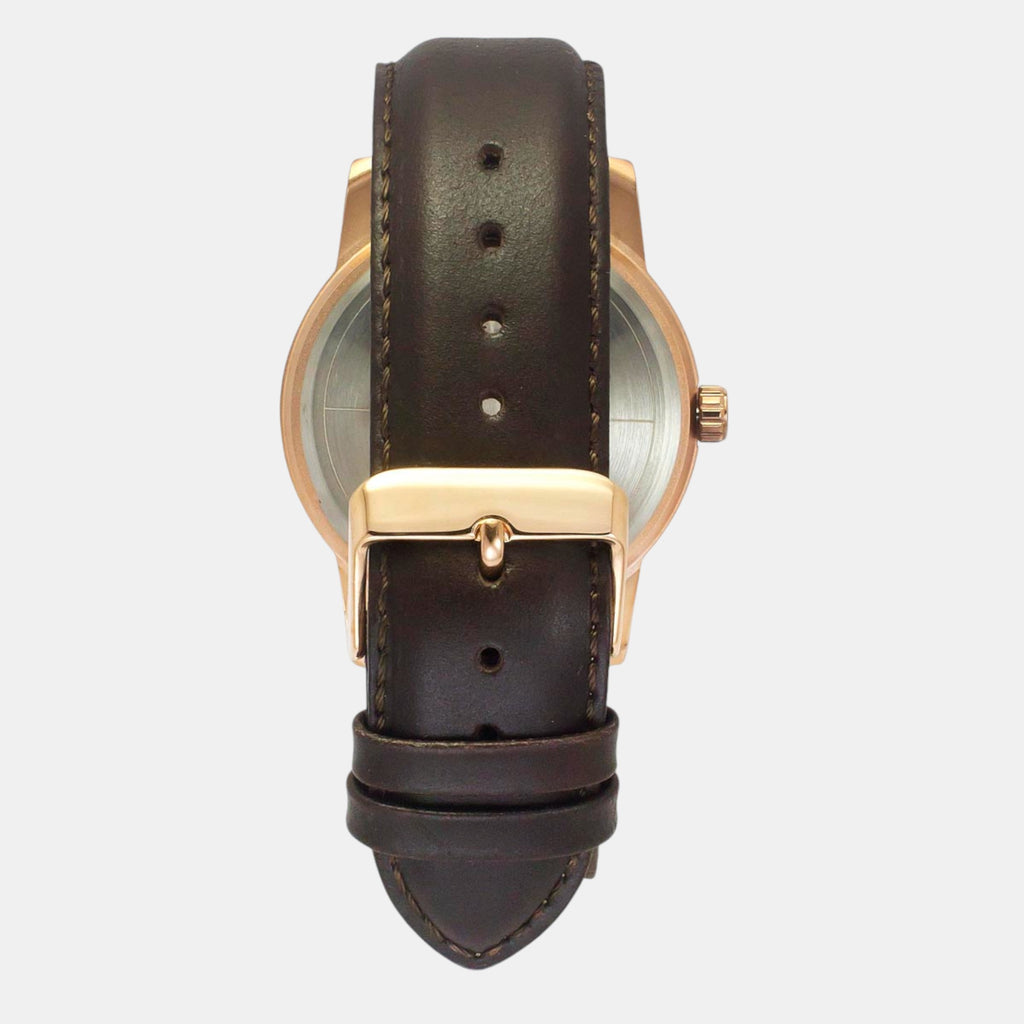 Fashion Men Quartz Green Dial Multi-Function Leather Watch TWEG18905