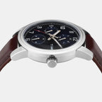 Trendline Men Quartz Blue Dial Multi-Function Leather Watch TWEG18906