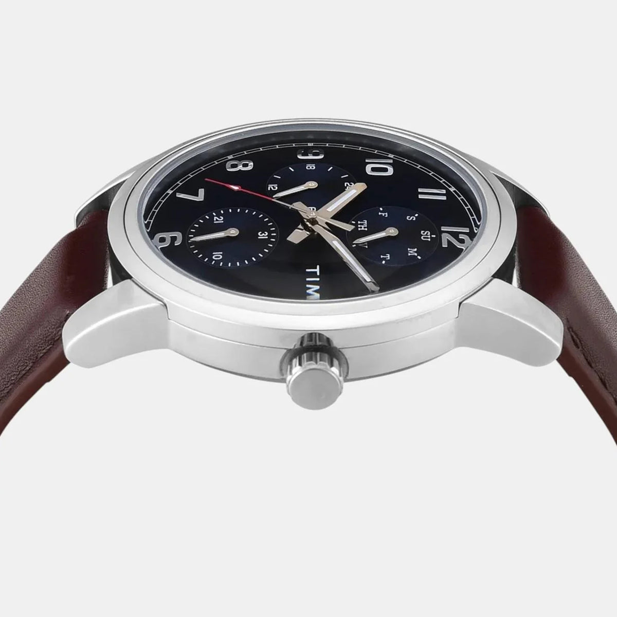 Trendline Men Quartz Blue Dial Multi-Function Leather Watch TWEG18906