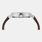 Fashion Men Quartz Blue Dial Multi-Function Leather Watch TWEG18906