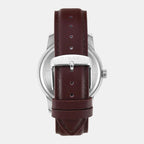 Fashion Men Quartz Blue Dial Multi-Function Leather Watch TWEG18906