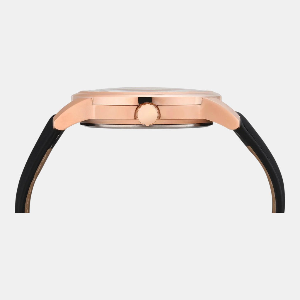 Fashion Men Quartz Silver Dial Multi-Function Leather Watch TWEG18908