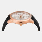 Fashion Men Quartz Silver Dial Multi-Function Leather Watch TWEG18908