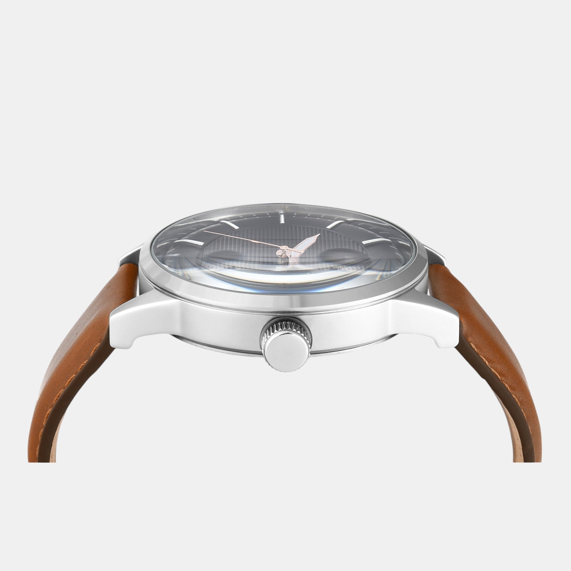 Fashion Men Quartz Blue Dial Multi-Function Leather Watch TWEG19912