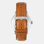 Fashion Men Quartz Blue Dial Multi-Function Leather Watch TWEG19912