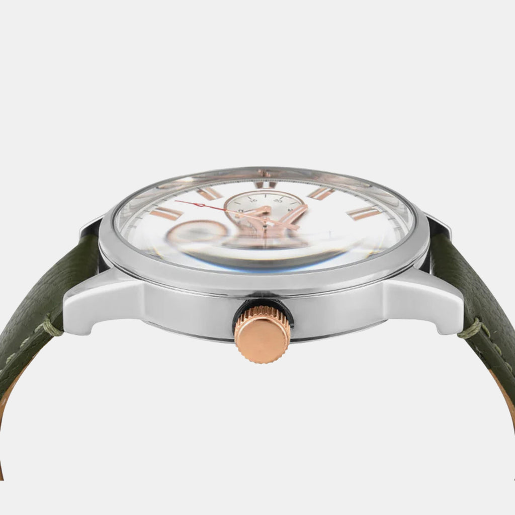 Fashion Men Quartz Dial Multi-Function Leather Watch TWEG19926