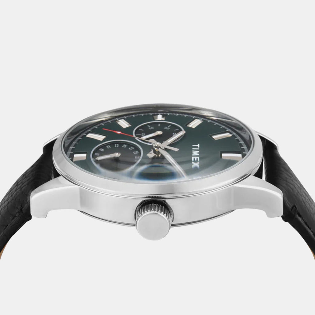 Fashion Men Quartz Dial Multi-Function Leather Watch TWEG19927