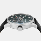 Fashion Men Quartz Dial Multi-Function Leather Watch TWEG19927