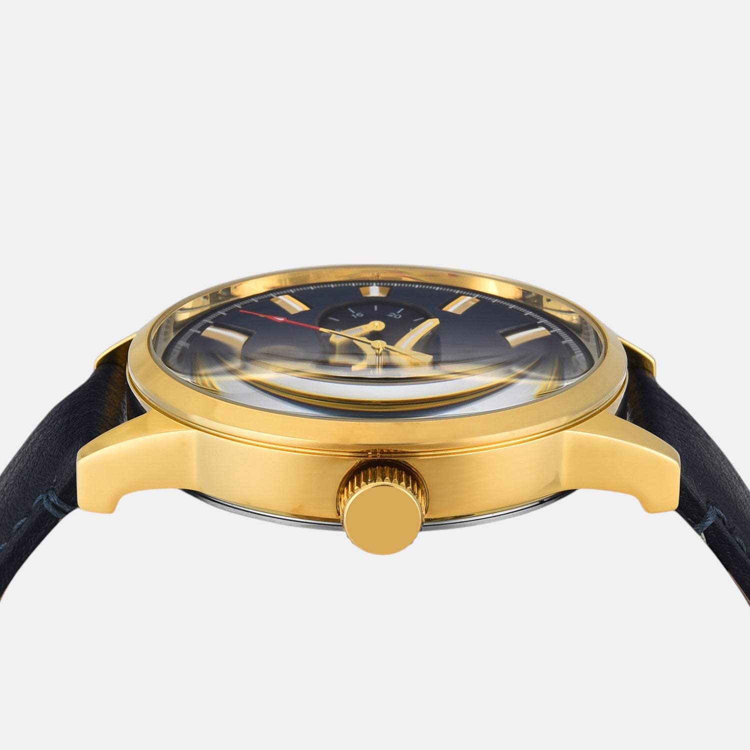 Fashion Men Quartz Dial Multi-Function Leather Watch TWEG19928