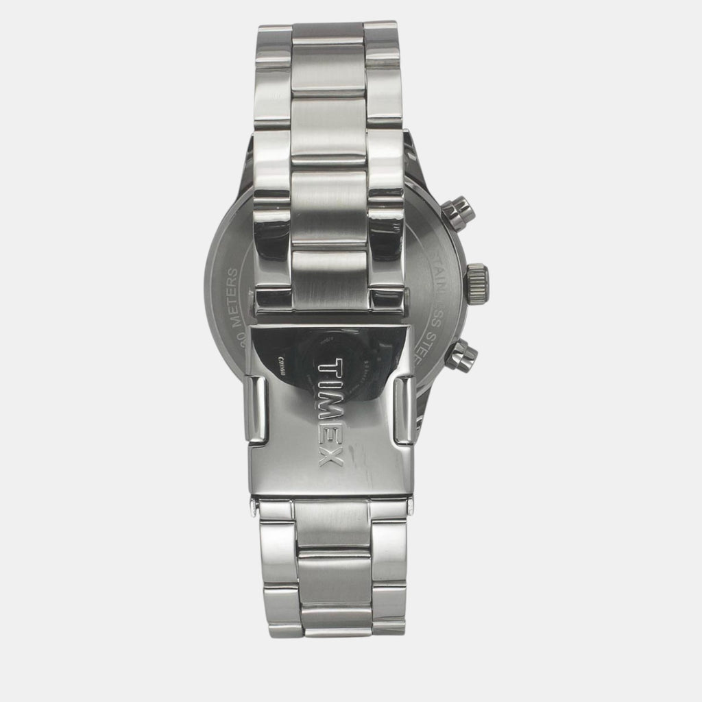 Fashion Men Quartz Teal Dial Chronograph Stainless Steel Watch TWEG19931