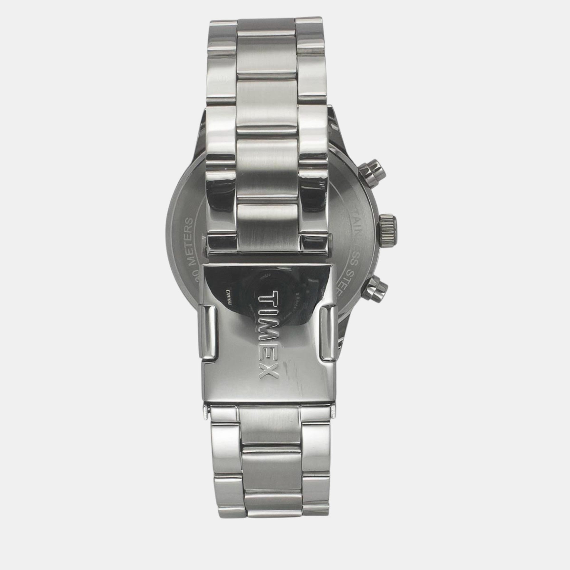 Fashion Men Quartz Teal Dial Chronograph Stainless Steel Watch TWEG19931