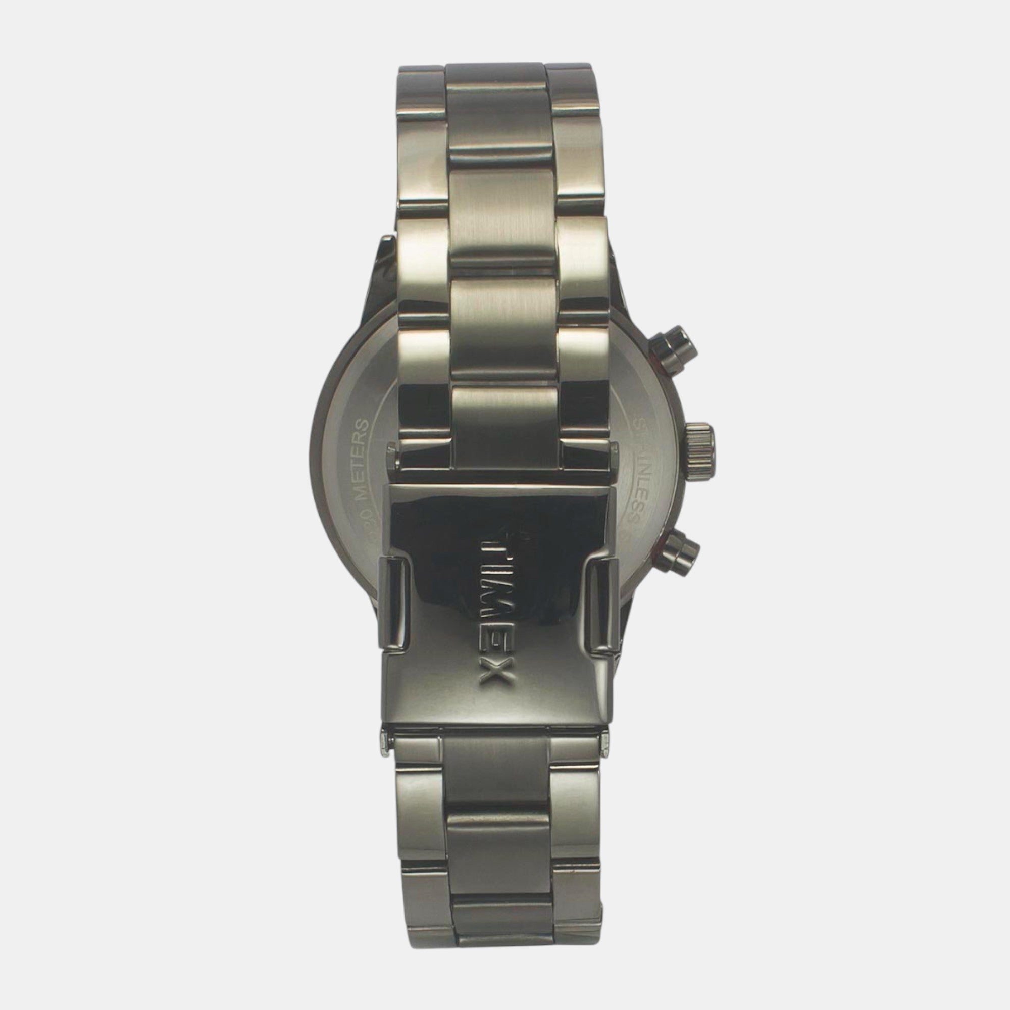 Fashion Men Quartz Orange Dial Chronograph Stainless Steel Watch TWEG19932