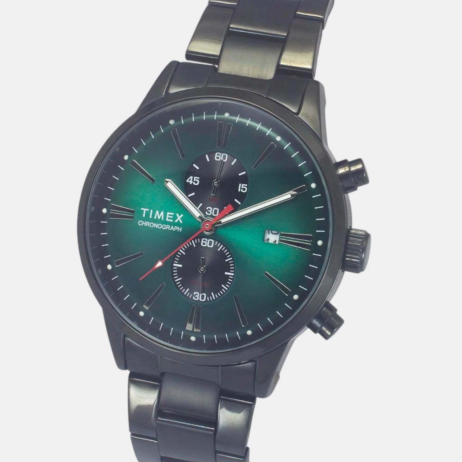 Trendline Men Quartz Green Dial Chronograph Stainless Steel Watch TWEG19933