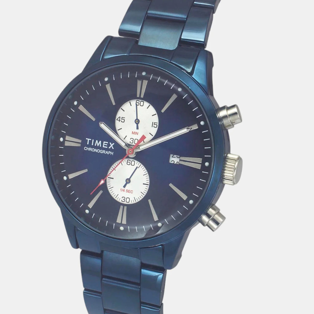 Trendline Men Quartz Blue Dial Chronograph Stainless Steel Watch TWEG19934
