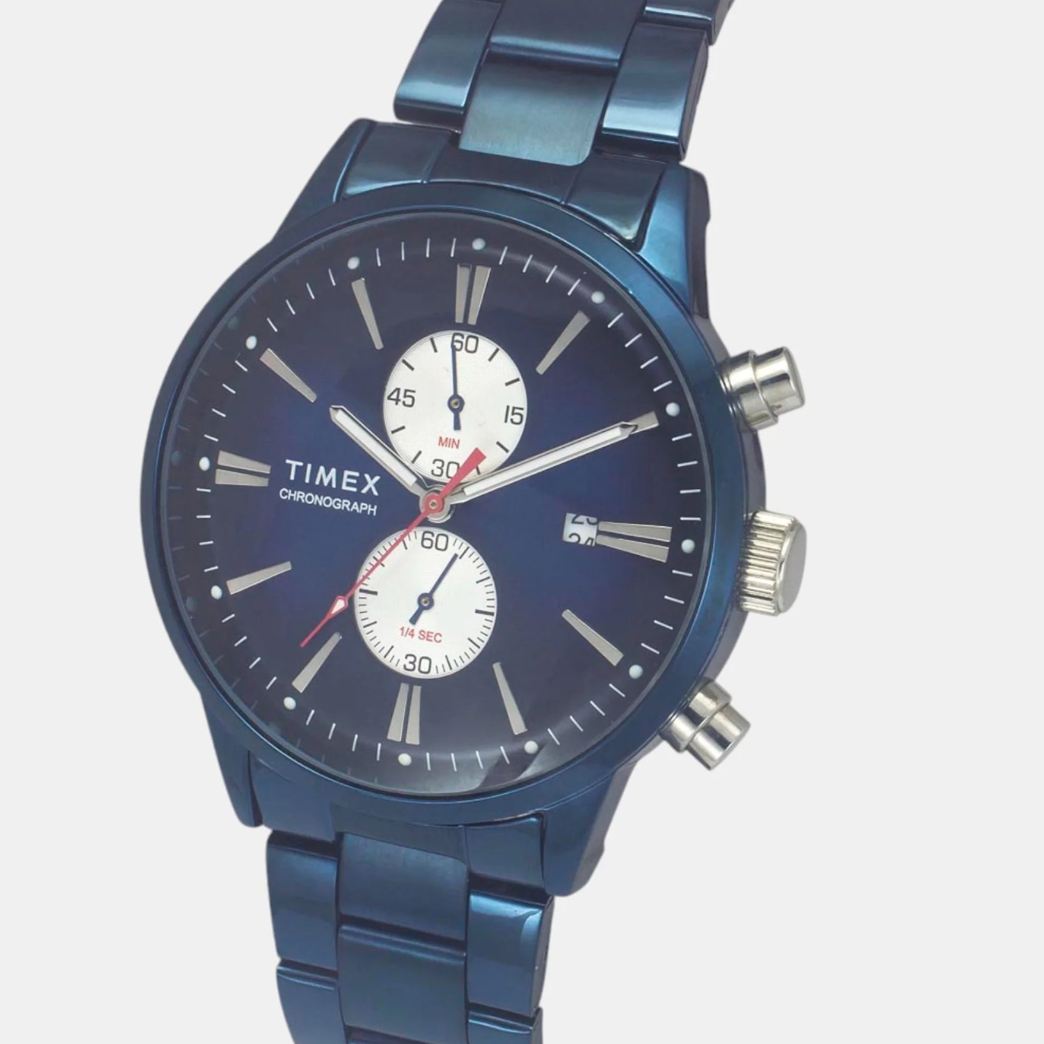 Trendline Men Quartz Blue Dial Chronograph Stainless Steel Watch TWEG19934