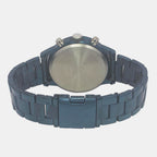 Fashion Men Quartz Blue Dial Chronograph Stainless Steel Watch TWEG19934