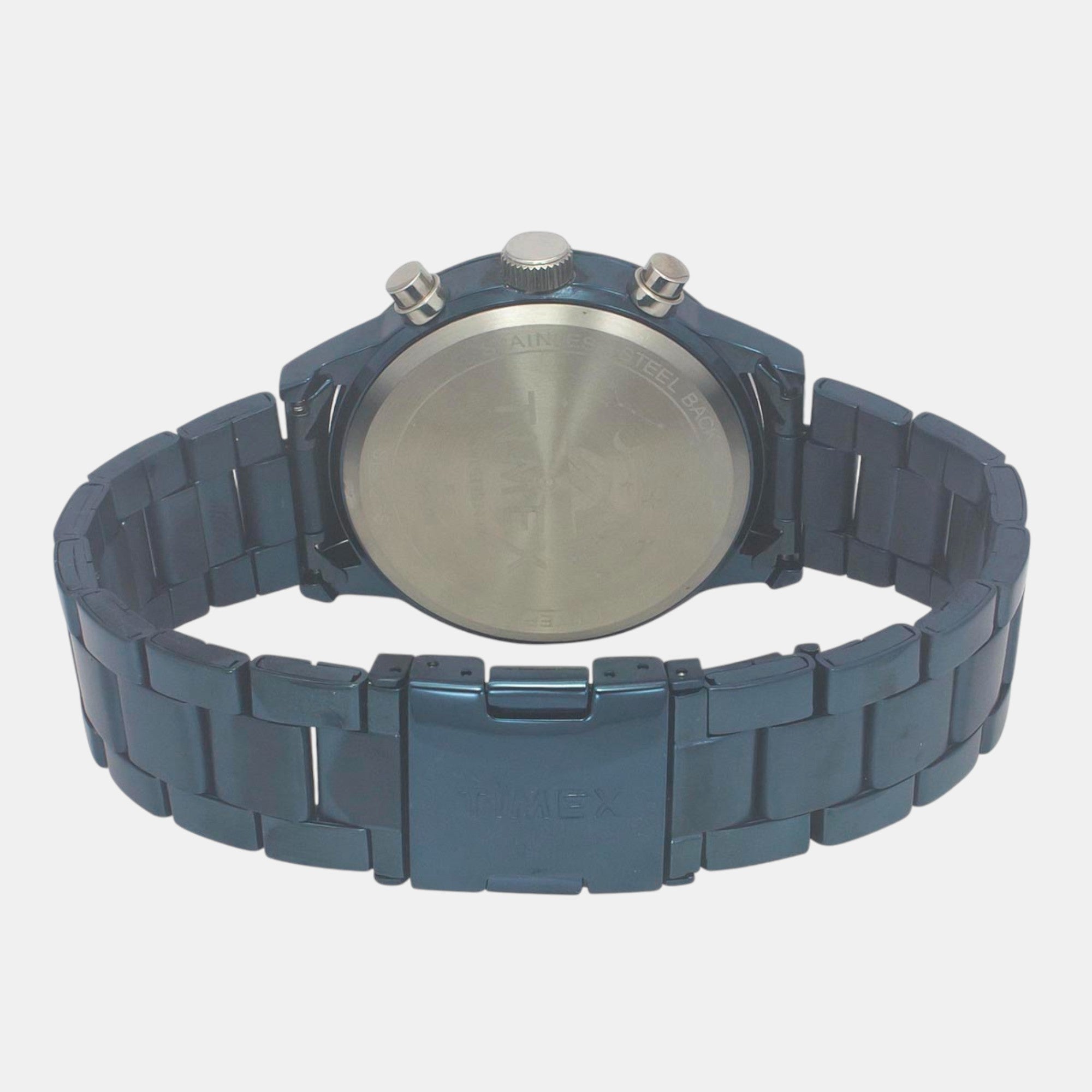 Fashion Men Quartz Blue Dial Chronograph Stainless Steel Watch TWEG19934