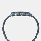 Fashion Men Quartz Blue Dial Chronograph Stainless Steel Watch TWEG19934