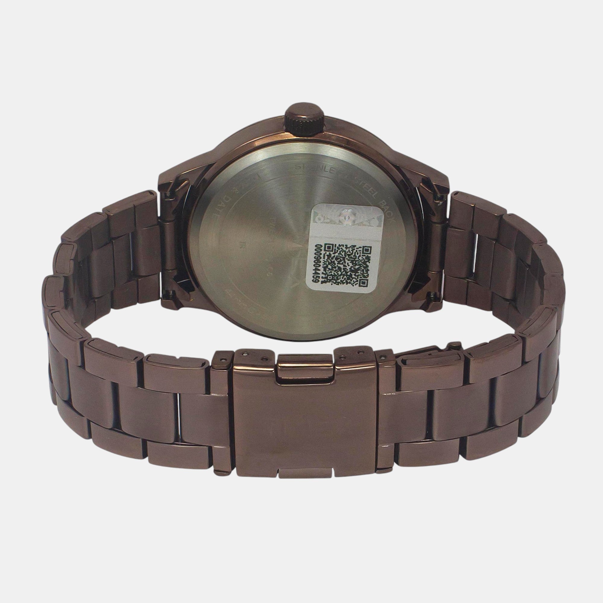 Fashion Men Quartz Brown Dial Multi-Function Stainless Steel Watch TWEG19941