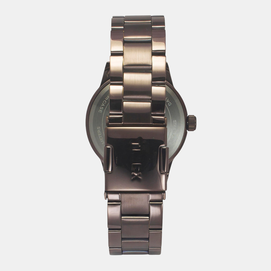 Fashion Men Quartz Brown Dial Multi-Function Stainless Steel Watch TWEG19941