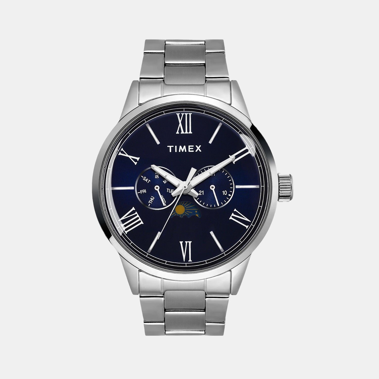 Trendline Men Quartz Dial Multi-Function Stainless Steel Watch TWEG19944