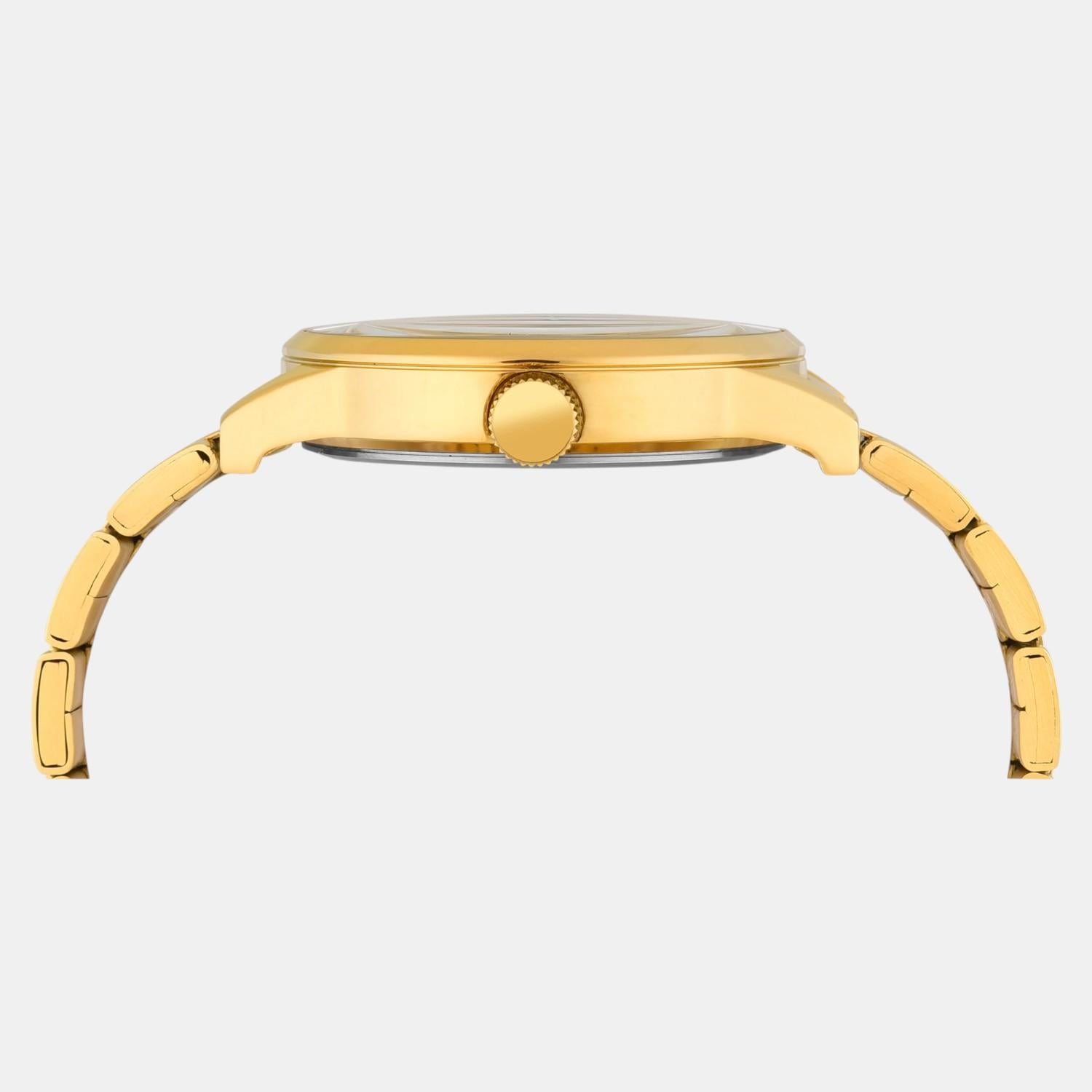 Fashion Men Quartz Champagne Dial Multi-Function Stainless Steel Watch TWEG19945