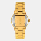 Fashion Men Quartz Champagne Dial Multi-Function Stainless Steel Watch TWEG19945