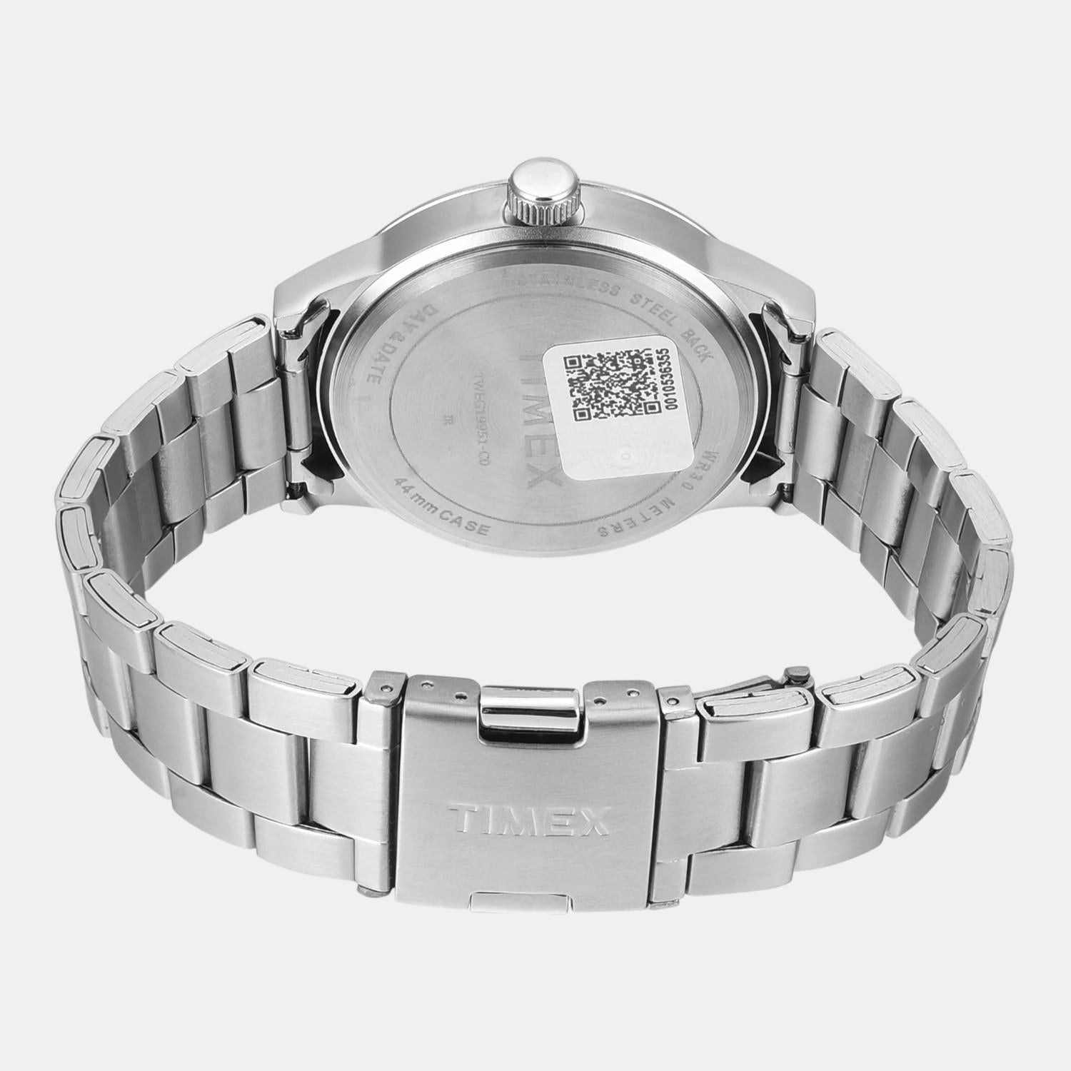 Fashion Men Quartz Tiffany Blue Dial Multi-Function Stainless Steel Watch TWEG19951