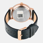 Fashion Men Quartz Blue Dial Analog Leather Watch TWEG20020