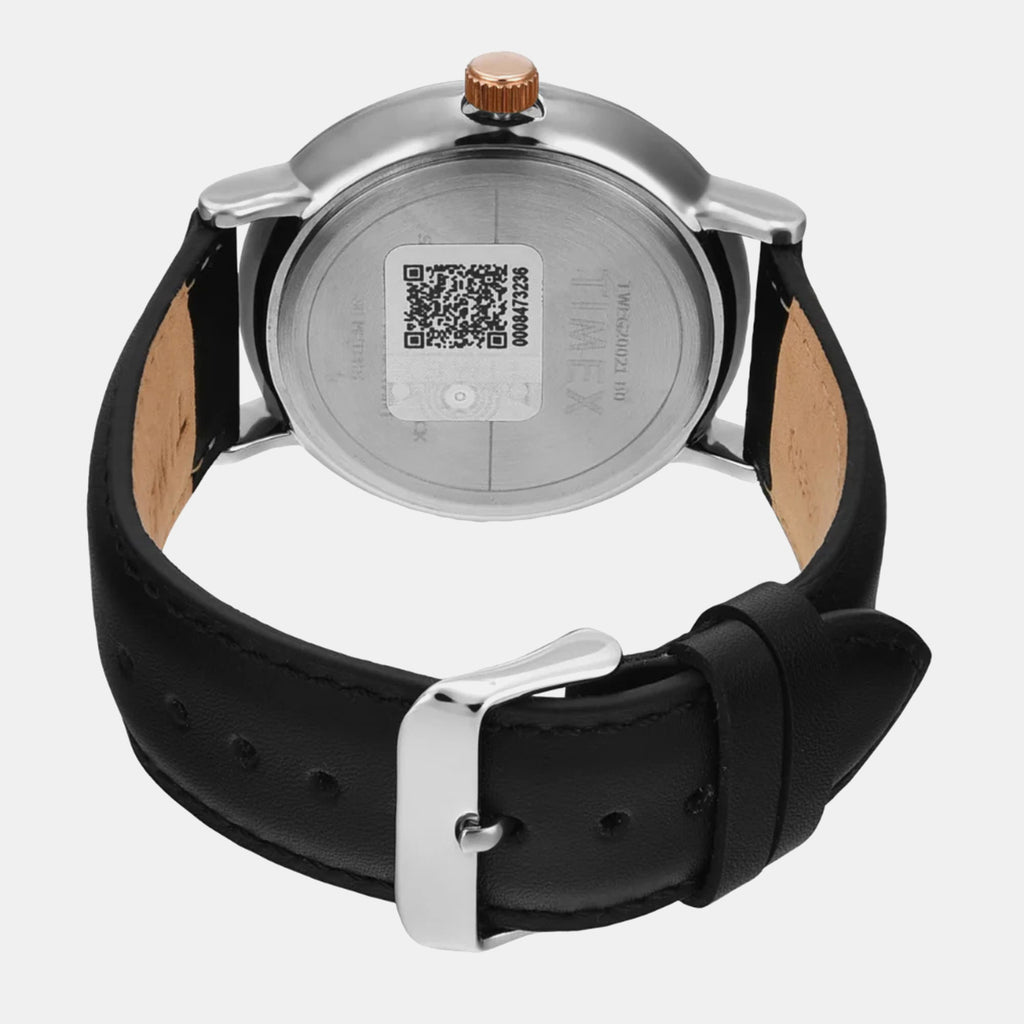 Fashion Men Quartz White Dial Multi-Function Leather Watch TWEG20021