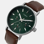 Fashion Men Quartz Dial Multi-Function Leather Watch TWEG20022