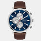 Men's Blue Round Chronograph Leather Watch TWEG20024-EX