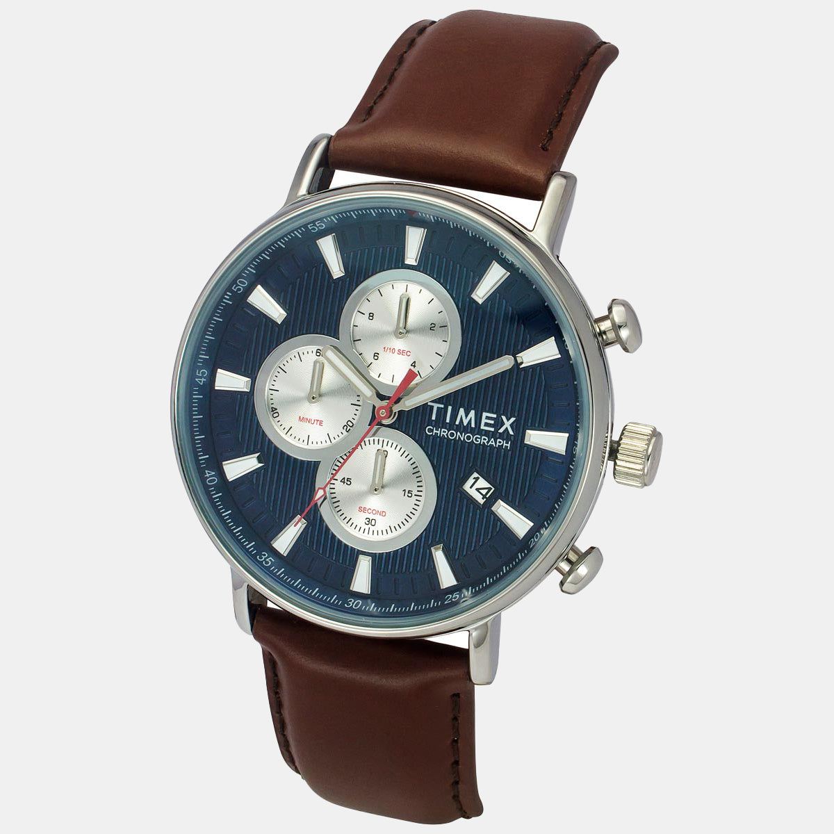 Men's Blue Round Chronograph Leather Watch TWEG20024-EX