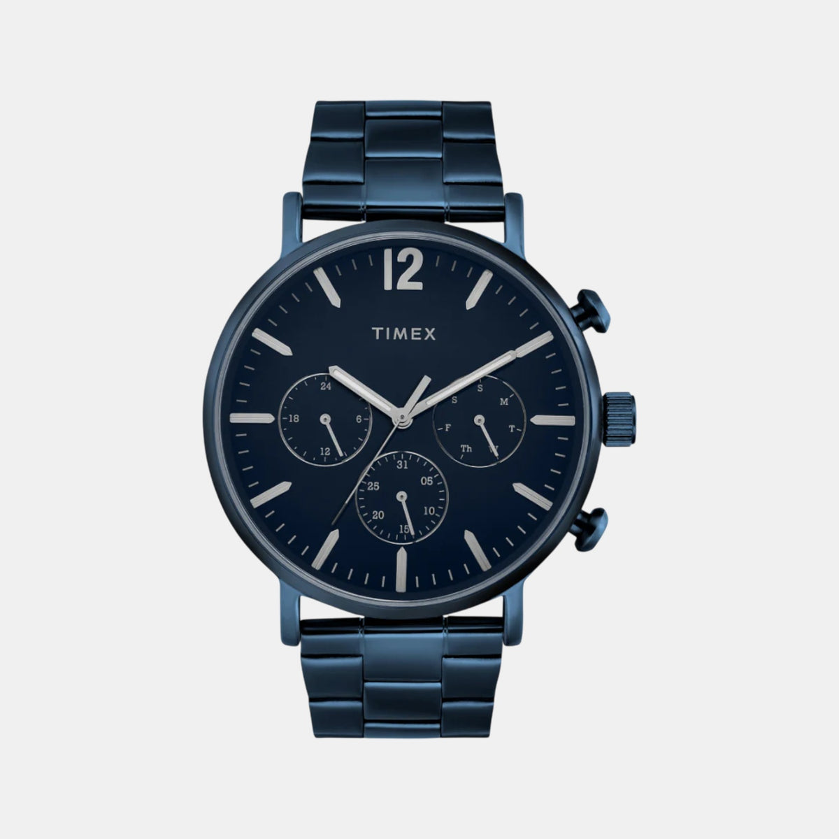 Trendline Men Quartz Blue Dial Multi-Function Stainless Steel Watch TWEG20028