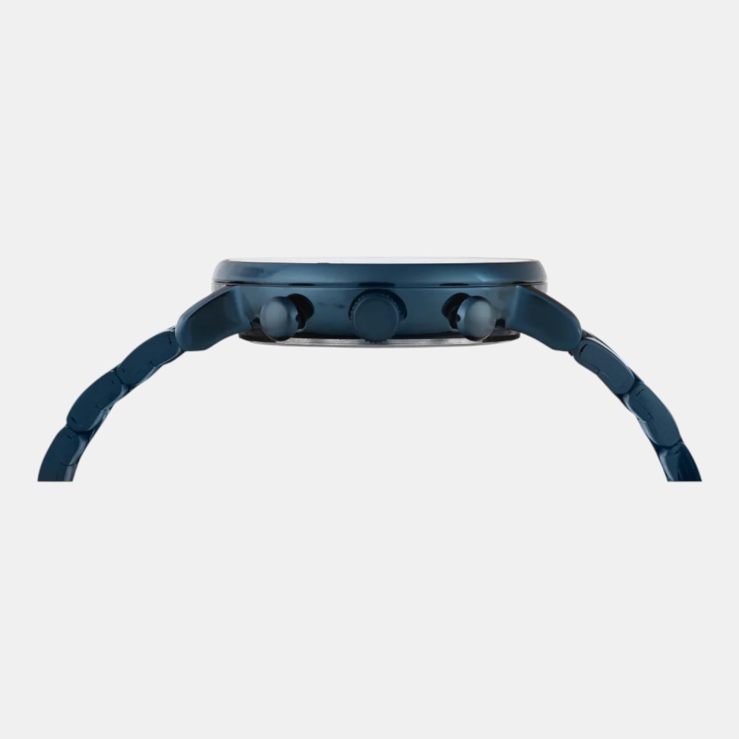 Fashion Men Quartz Blue Dial Multi-Function Stainless Steel Watch TWEG20028