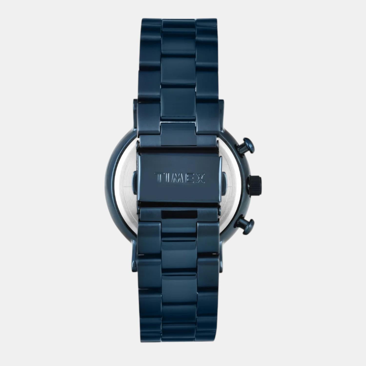 Fashion Men Quartz Blue Dial Multi-Function Stainless Steel Watch TWEG20028