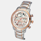 E Class Men Quartz Silver Dial Multi-Function Stainless Steel Watch TWEG20205