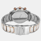 E Class Men Quartz Silver Dial Multi-Function Stainless Steel Watch TWEG20205