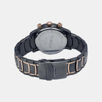 E Class Men Quartz Black Dial Multi-Function Stainless Steel Watch TWEG20206