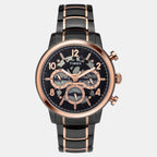 E Class Men Quartz Black Dial Multi-Function Stainless Steel Watch TWEG20206