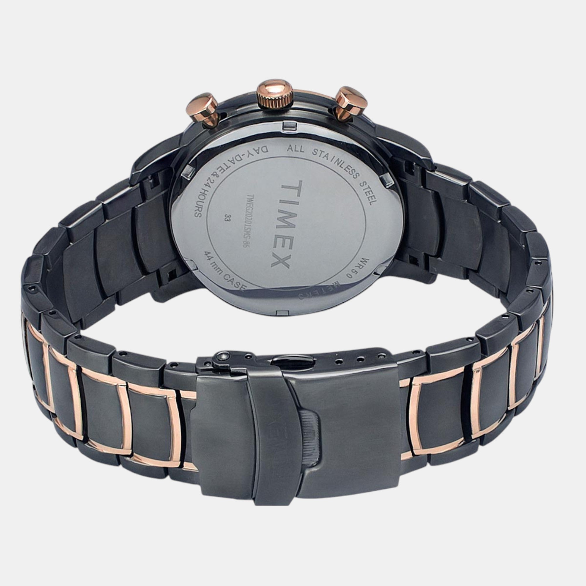 E Class Men Quartz Black Dial Multi-Function Stainless Steel Watch TWEG20206