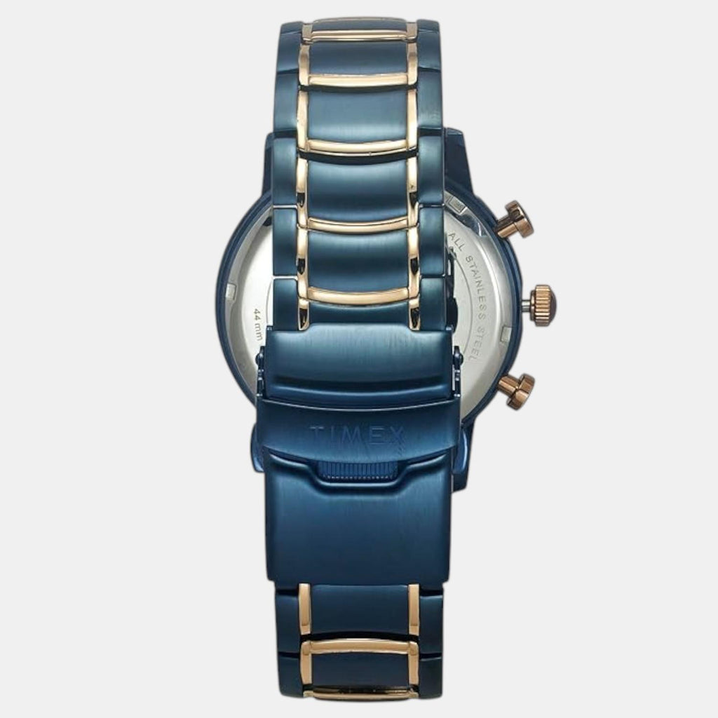 E Class Men Quartz Blue Dial Multi-Function Stainless Steel Watch TWEG20207