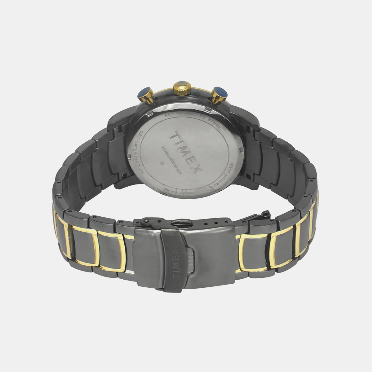 Signio Men Quartz Black Dial Multi-Function Stainless Steel Watch TWEG20208